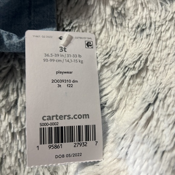 NWT 3T jean Carter’s toddler dress - Picture 3 of 3